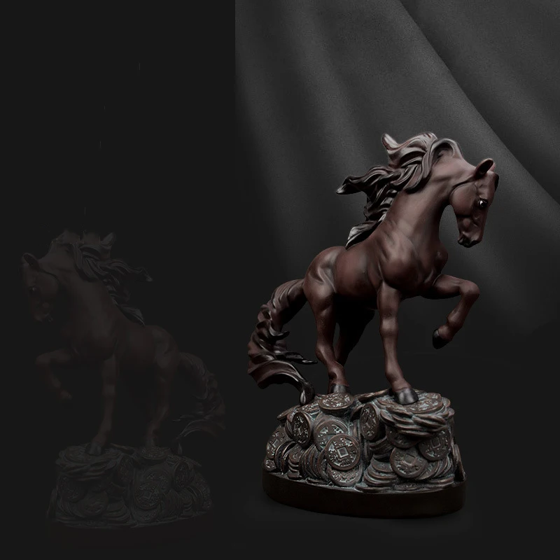 

[MGT]Resin Horse Art Statue Sculpture Home Decoration Accessories Modern Living Room Bedroom Ornaments Gifts Animal Statues