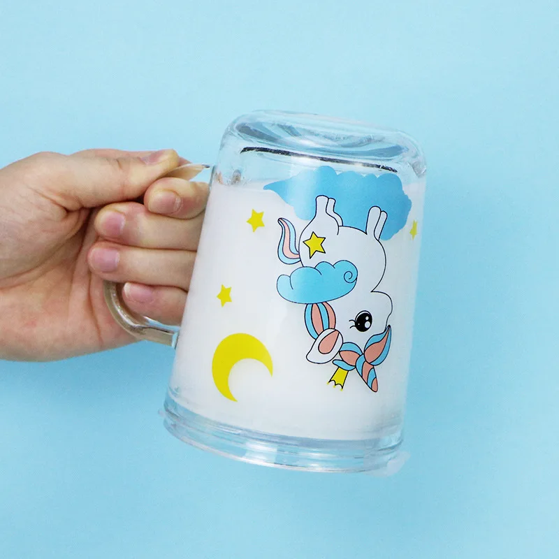 350 мл Творческий мультфильм Единорог Кружка с трубочкой милые изображением