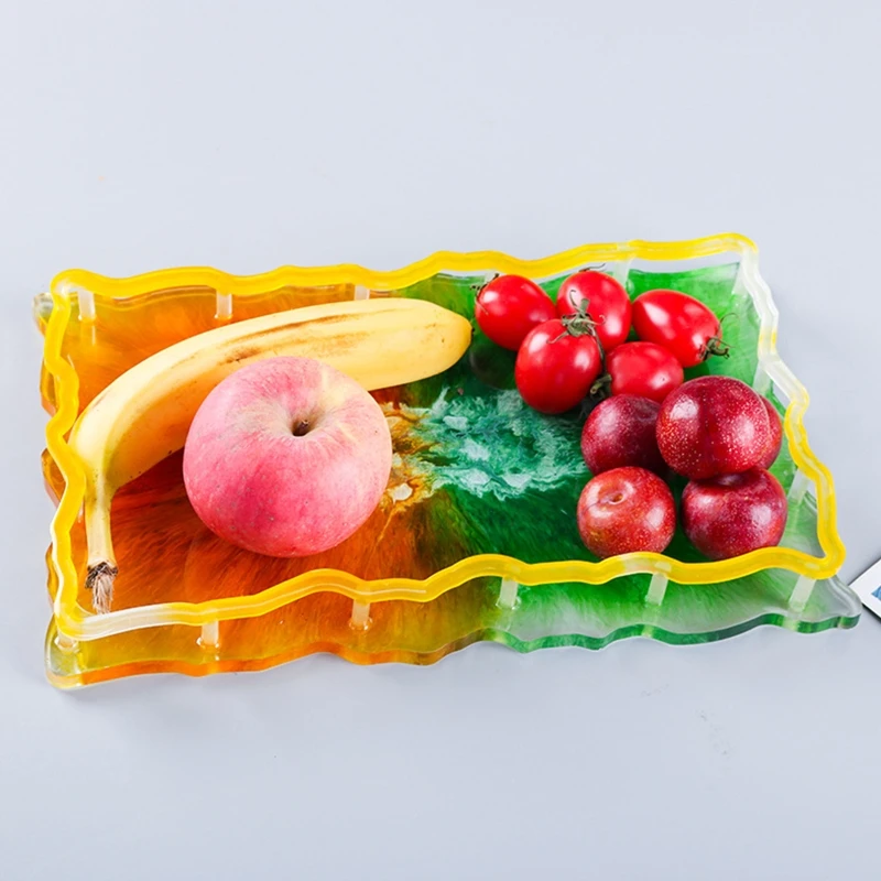 

Tray Holder Casting Silicone Mould DIY Crafts Making Crystal Epoxy Resin Mold 77HE