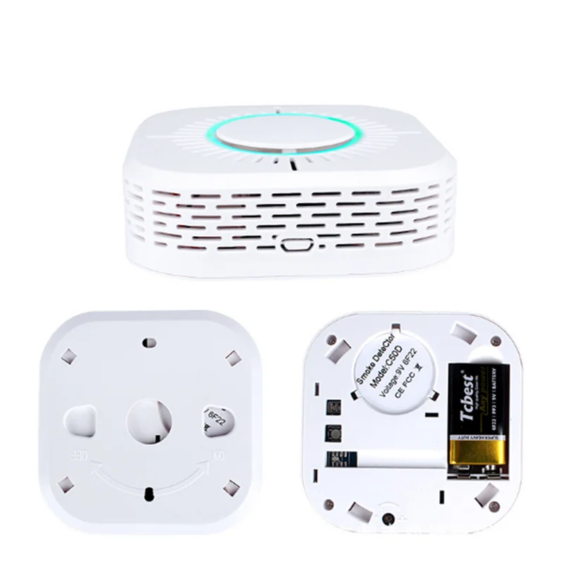 

2IN1 WIFI Tuya CO and smoke detector independent fire alarm sensor 433 wireless analyzer work with Sonoff RF Bridge home smart
