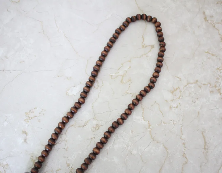 Женское богемное стильное индивидуальное деревянное ожерелье с подвеской в виде