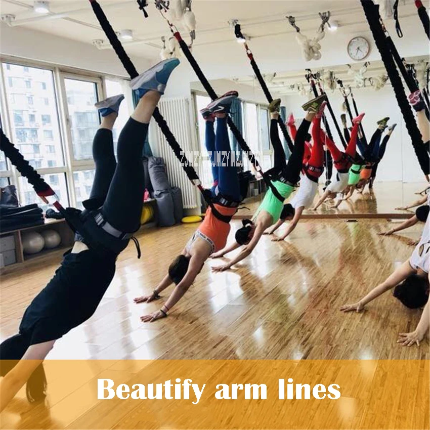

5D Yoga Belt Fitness Tension Belt Aerial Yoga Fitness Shaping Rope Indoor Sports Elastic Belt Suspension Flight