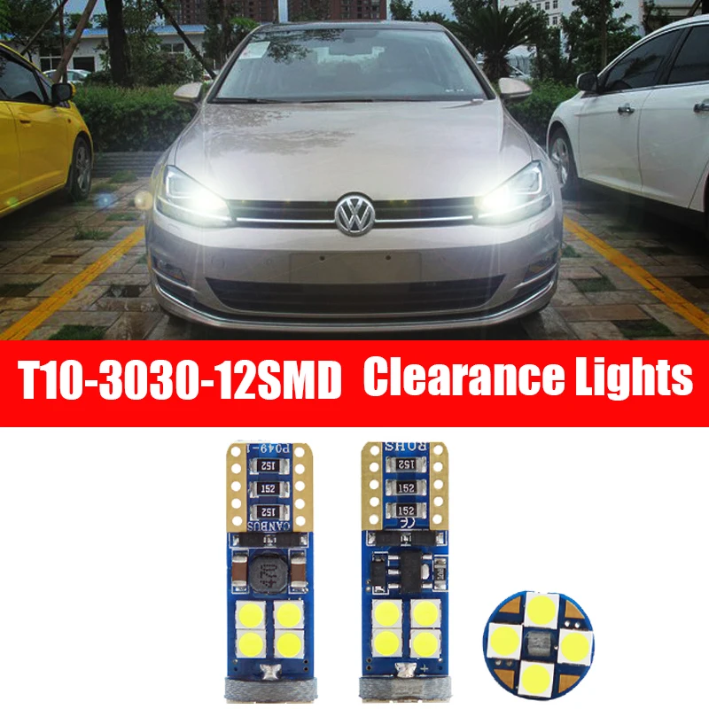2x светодиодный габаритный фонарь T10 W5W для VW POLO Golf 4 5 6 7 GTI Passat B6 B5 JETTA MK5 MK6 CC EOS Touareg
