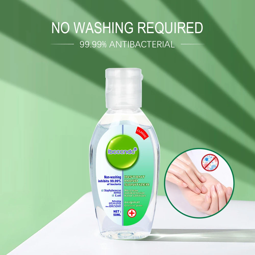 50ml Portable Hand Sanitizer Gel Anti-Bacteria Moisturizing Liquid Travel Disposable No Clean Waterless | Дом и сад