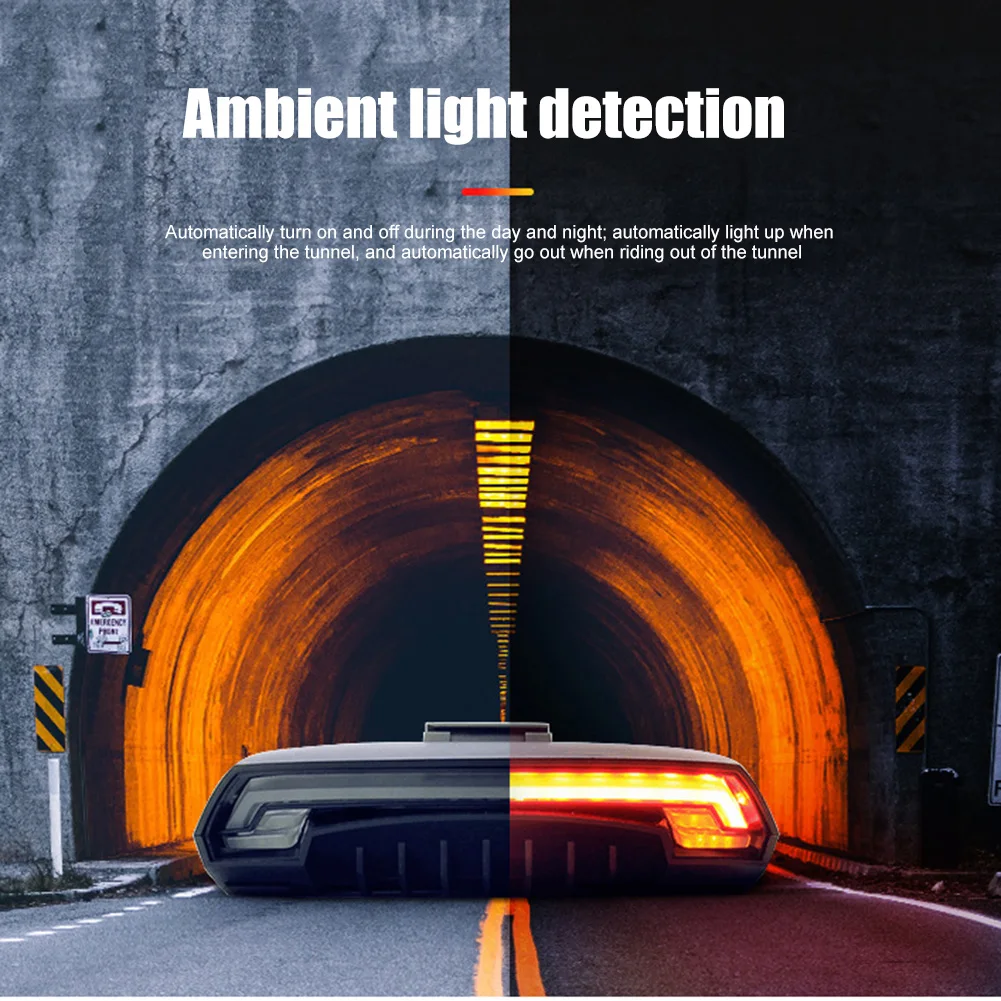 

New Bike Tail Light with Turn Signals Wireless Remote Control Waterproof Bicycle Taillight USB Rechargeable Ultra Bright XD88