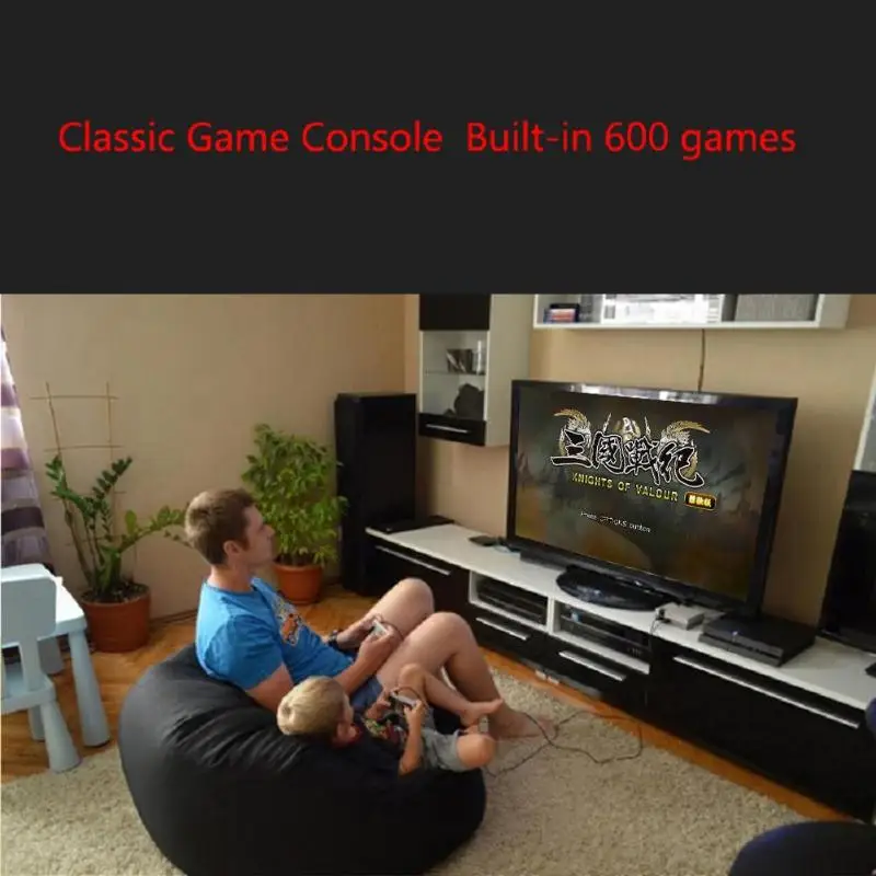 Built-in 500/620 Classic Games TV Video Game Console AV Port 8 Bit Retro Handheld Gaming Player 2 Gamepad For family game system |