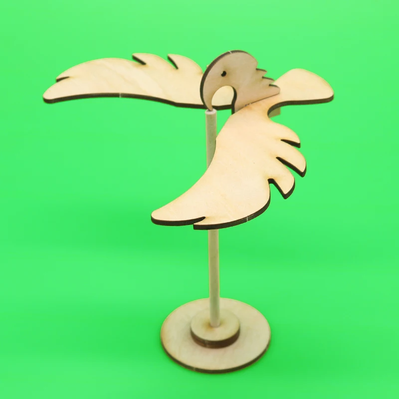 Сделай Сам Деревянный Баланс птица модель наборы материалы деревянные