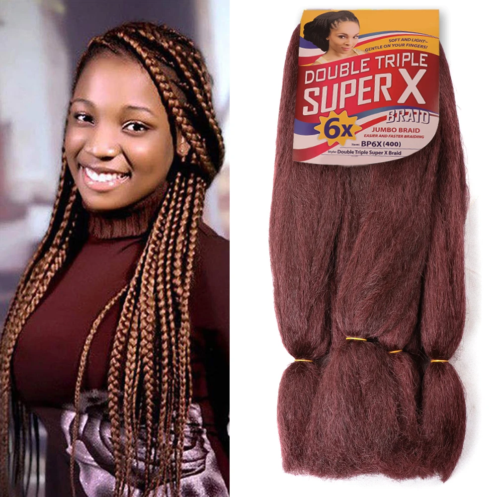 

Dansama 24' Synthetic Yaki Jumbo Braid Hair Extensions 400g Yaki Straight Braiding Hair Kanekalon Crochet Easy Jumbo Braids Hair