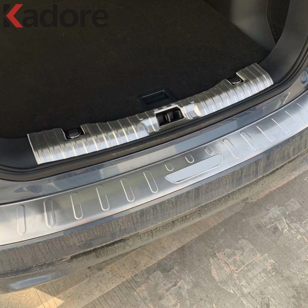 For Ford Kuga Escape 2020 2021 Stainless Steel Inner + Outer Rear Trunk Lid Bumper Protector Plate Cover Trim Foot Styling | Автомобили и