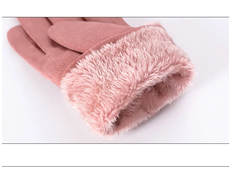 Классические женские модные зимние перчатки для активного отдыха спортивная