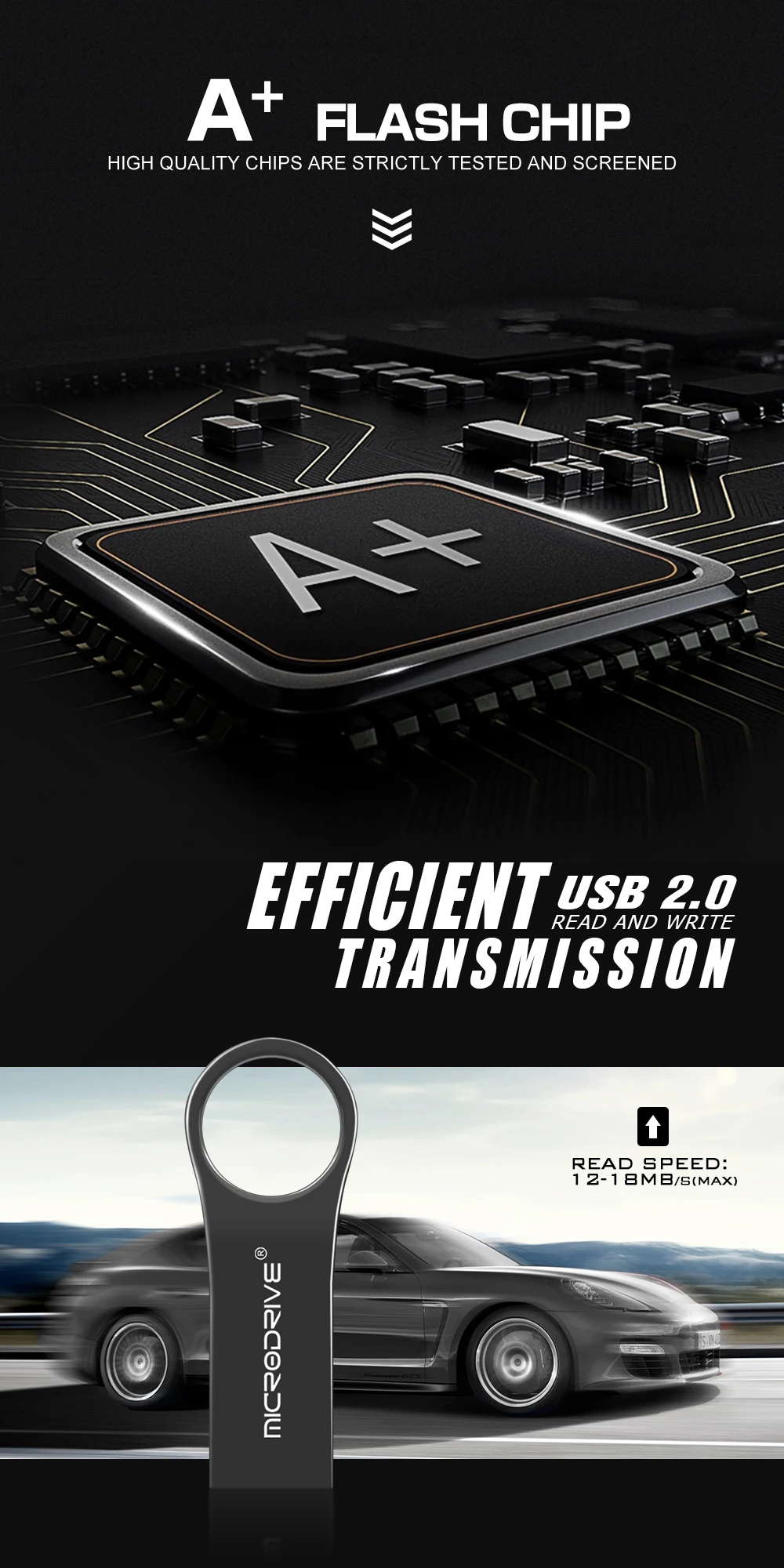 Водонепроницаемый usb флеш-накопитель 4 GB/8 GB/16 GB/32 GB/64 GB металлическая карта pendrive Memory Stick накопители u-диск с кольцом для ключей
