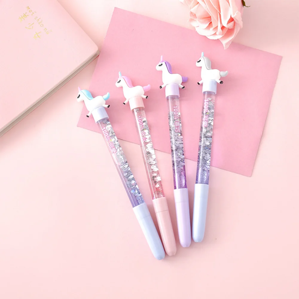 Симпатичные 0 5 мм шариковая ручка с изображением лошади сыпучего песка Обувь