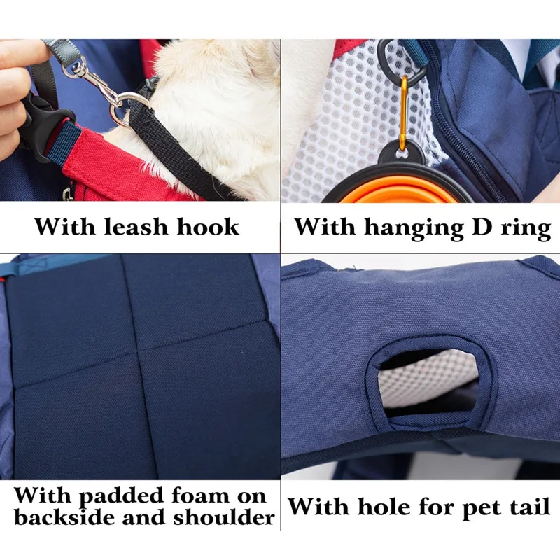 Dog Convenent Carry Backpack Outdoor For Cat Front Carrier Bag Breathable Small Pet Holder Canvas Sling Supplies- | Дом и сад