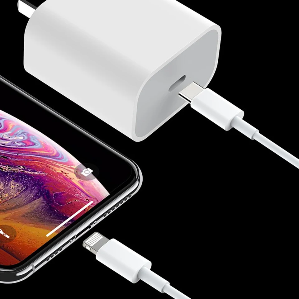 Оригинальный кабель с подсветкой от Apple 1 м 18 Вт быстрое зарядное устройство для