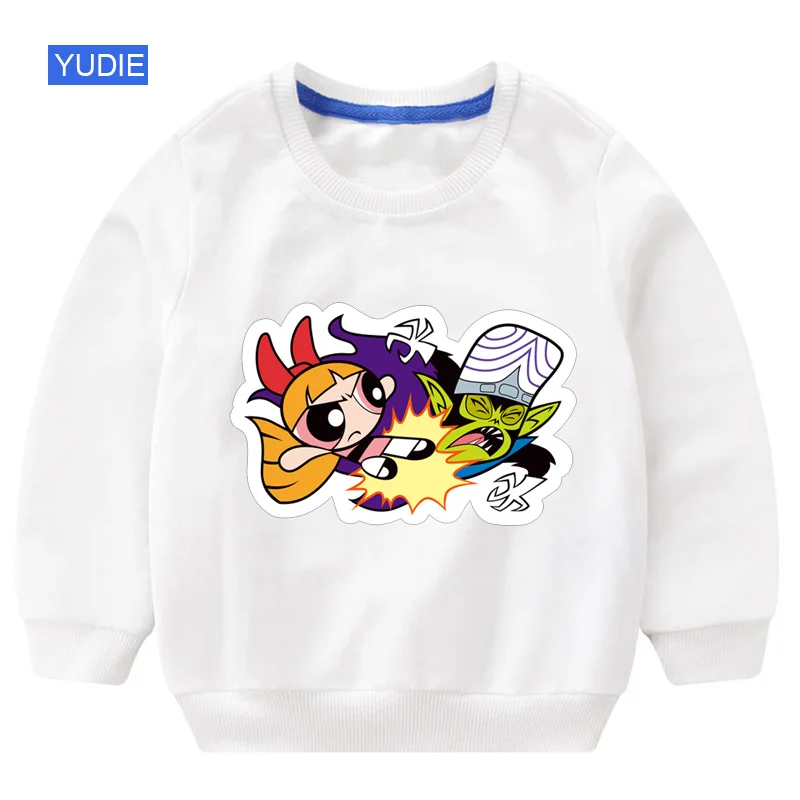 sweatshirt white Милый детский свитер; свитер для малышей; модные детские толстовки с капюшоном для девочек; коллекция года; осенние детские толстовки для девочек - Цвет: sweatshirt white
