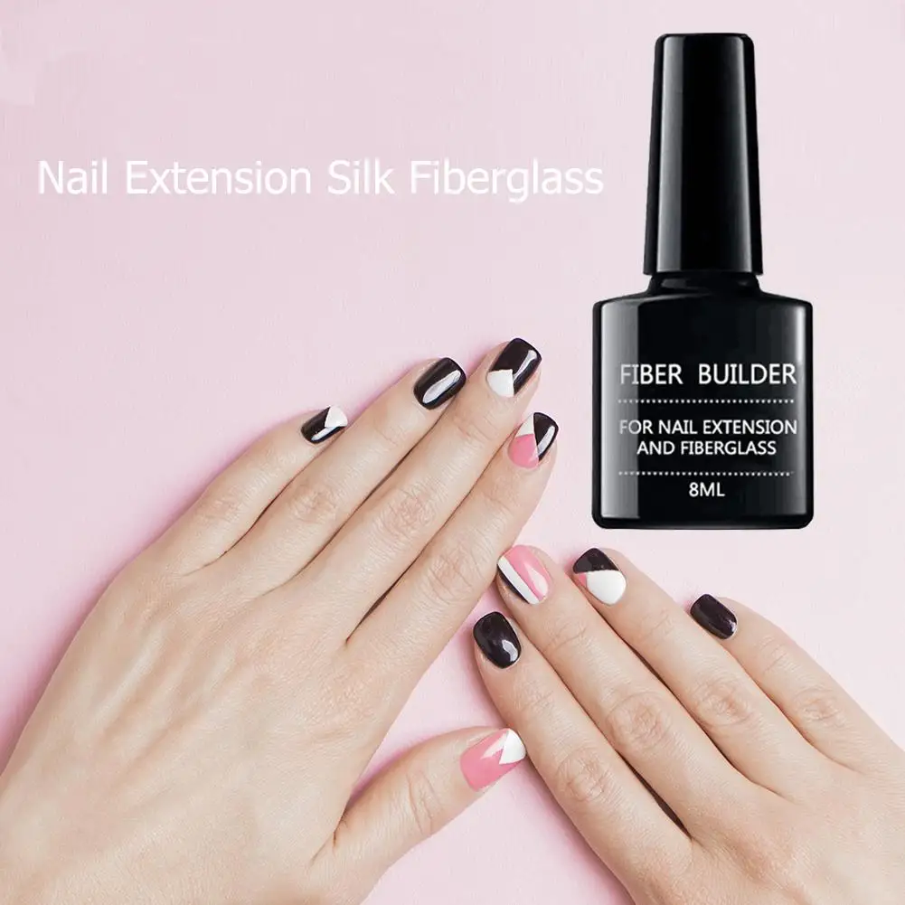 1 компл. Клей для наращивания ногтей с наращиванием стекловолокно стекло шелк