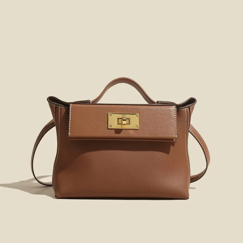 

Women Bag 2020 Genuine Leather Splicing Personality Fashion Designer Luxury New Handbags Crossbody Messenger Shoulder Bags