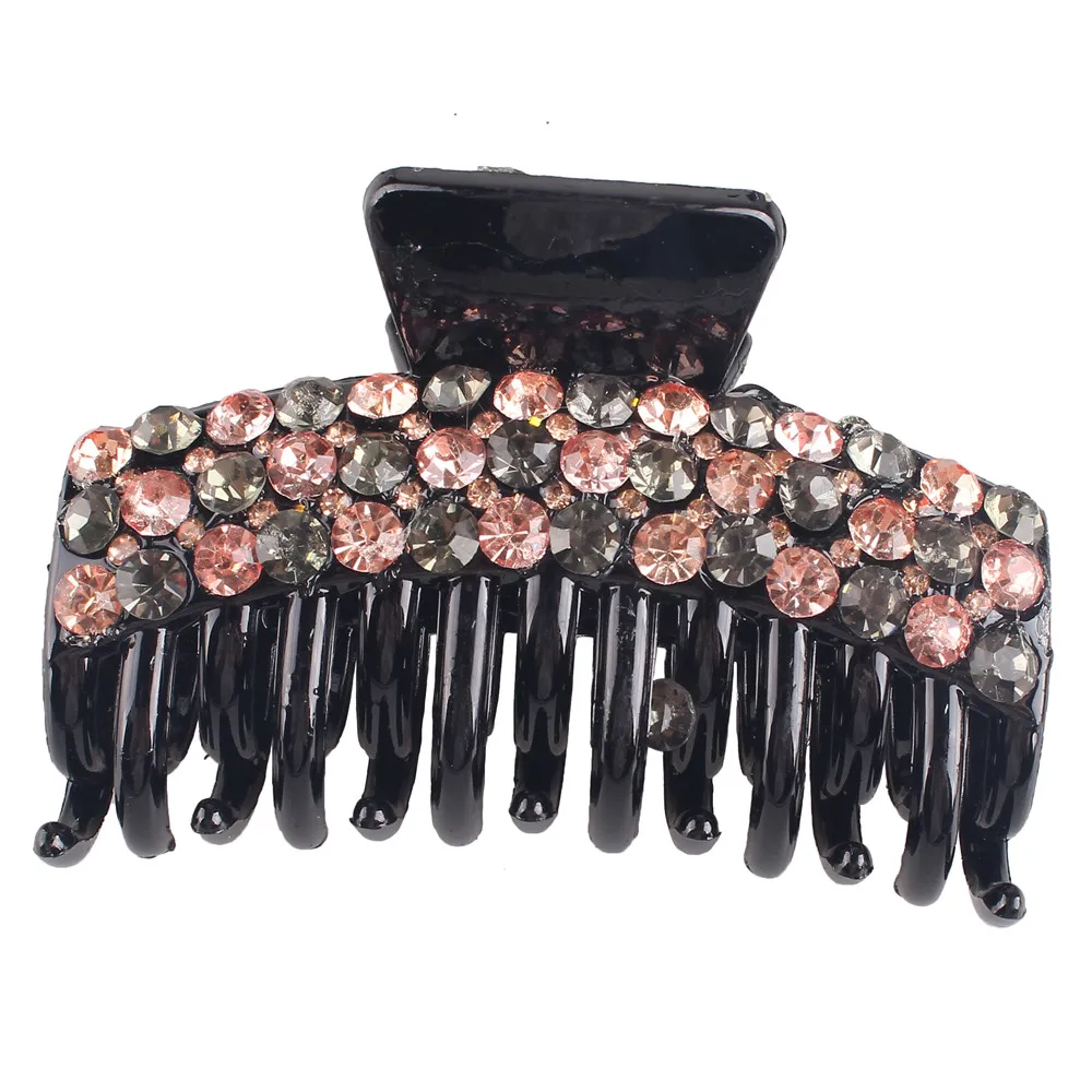 

Elegant Women Shining Hair Clip Hairpins Rhinestone Women Hair Crab Hair Claws Crystal Washing Tool Hair Accessories