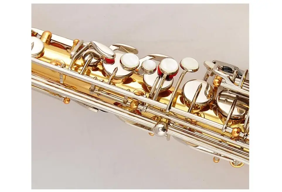 Высококачественный саксофон Conn AS500 с золотой серебристой клавишей, модель Alto Full flower в ми-бемольном строе, с мундштуком и грифелями.