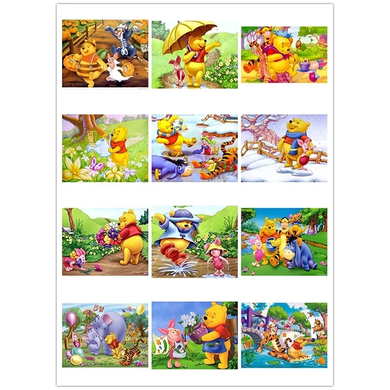 

Cartoons Home Decor Disney Canvas Painting Winnie The Pooh Pictures Wall Art Print Modular Poster No Frame Artwork Living Room