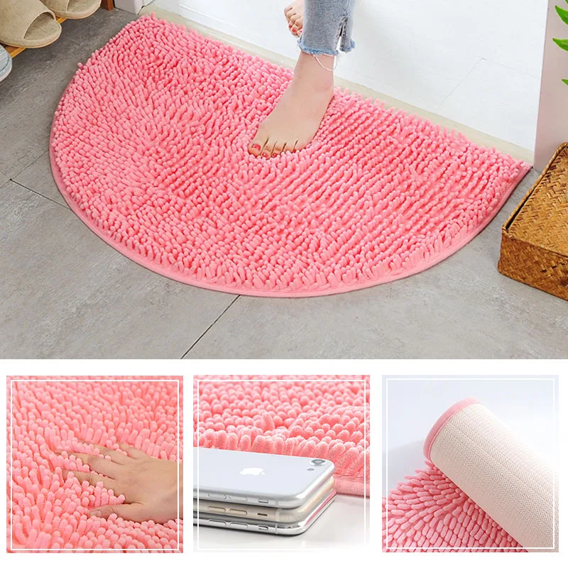 Коврик для ванной домашние мягкие коврики из синели все размеры нескользящий