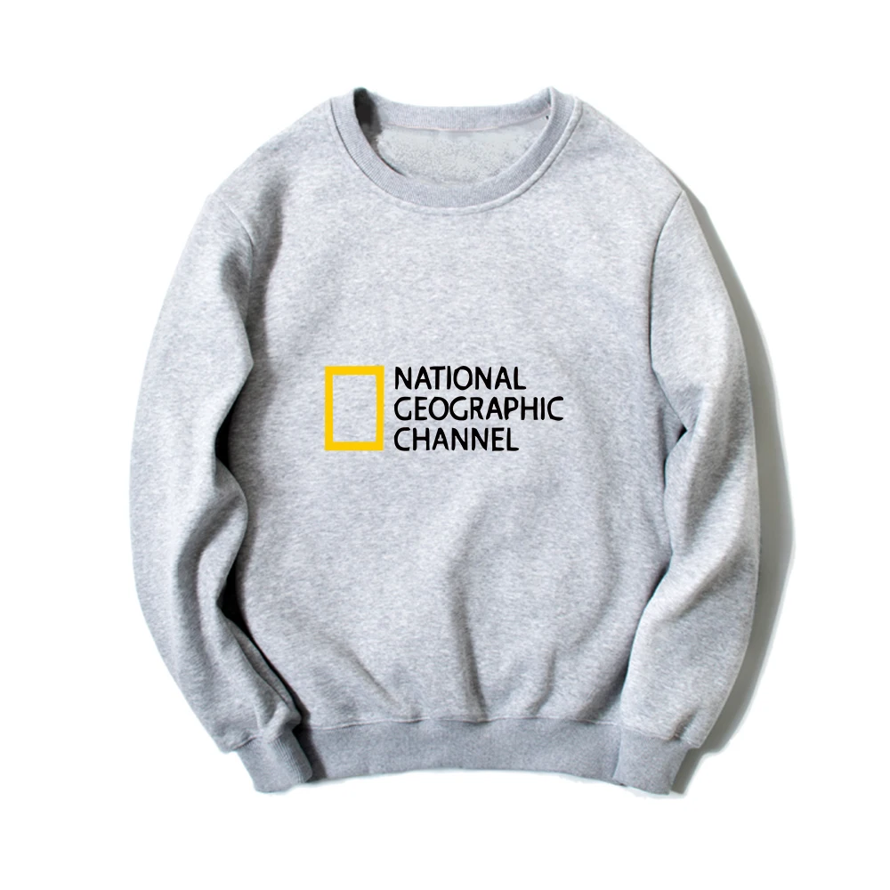 

NATIONAL Hoodies Women Sweatshirts Hip Hip O-neck Long Sleeve Streetwear Women Men Comfortable Black Autumn Hoodies Gray