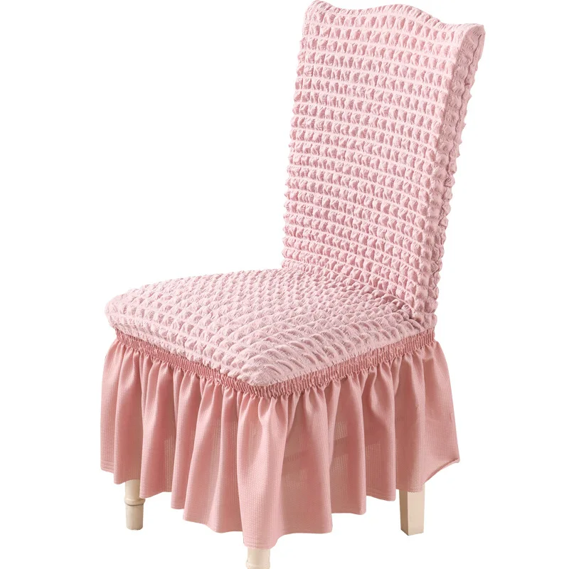 

High-end Seersucker Chair Cover Full-inclusive Chair Cover Stretch Lace Lace Chair Cover