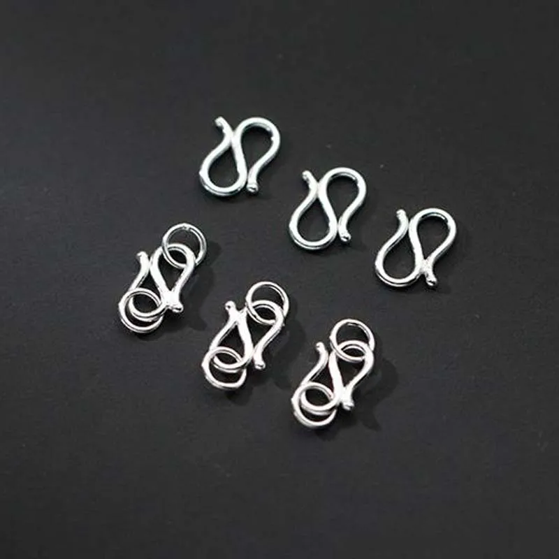 2 шт. оригинальные настоящие чистые однотонные искусственные серебряные