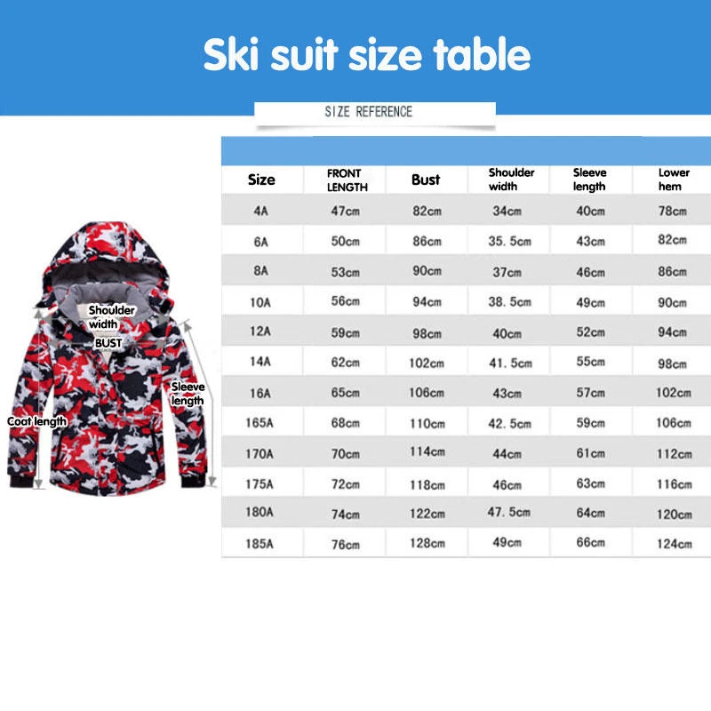 Ветрозащитный спортивный костюм для катания на лыжах зимняя детская верхняя