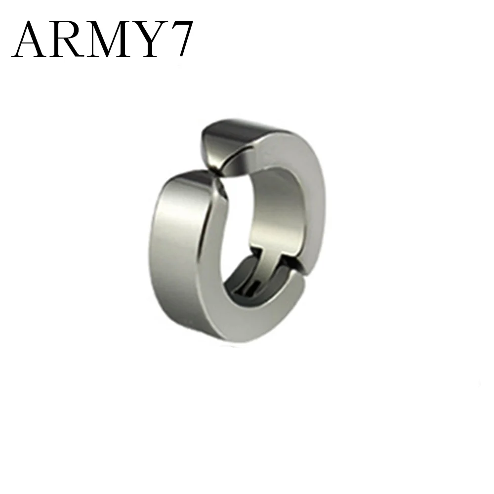 Маленькие круглые серьги манжеты из титановой стали для мужчин и женщин