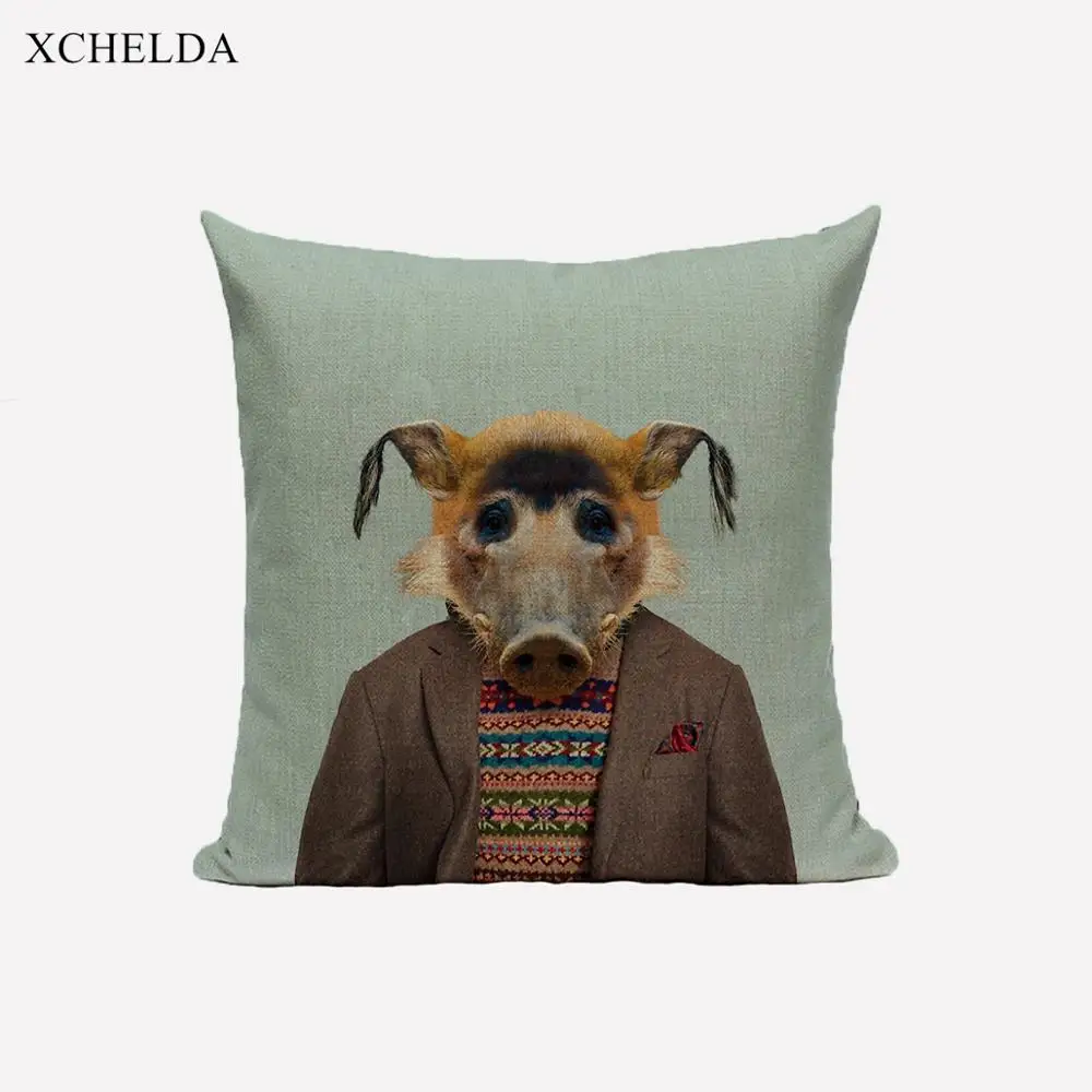 Наволочка в виде животного наволочки Забавный дизайнерский милый кролик собака