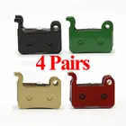 4 пары (8 штук) Керамика дисковые велосипедные тормозные колодки для четырехцветной для SHIMANO MTB велосипед части тормозных колодок велосипедные аксессуары