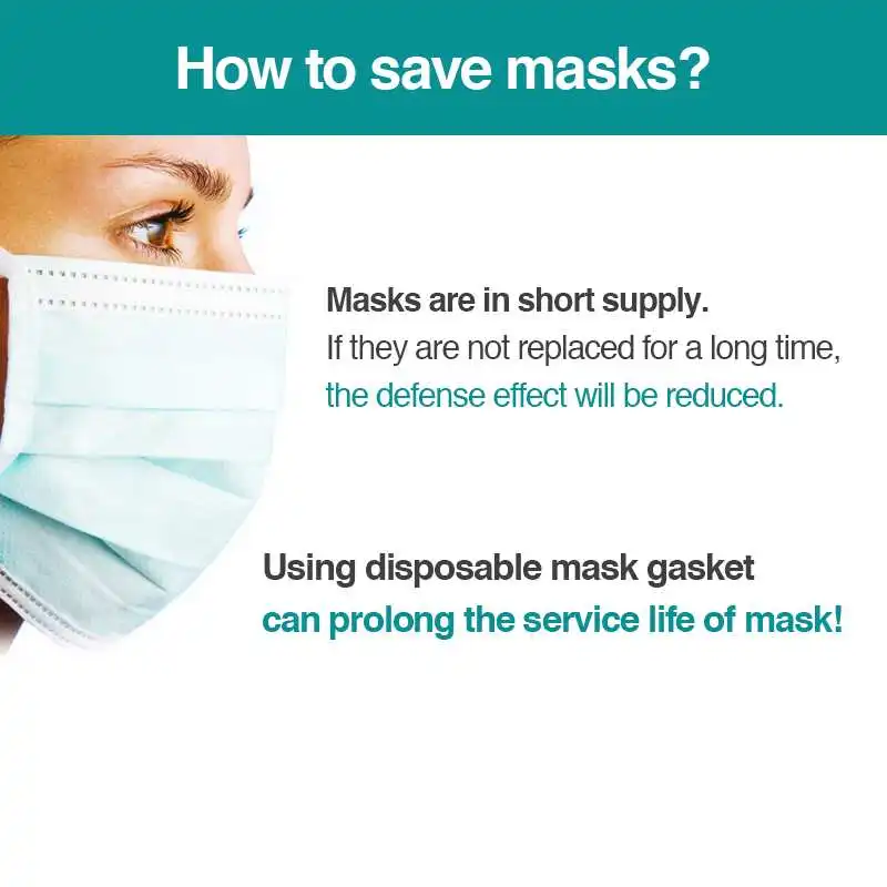 

100pcs 500pcs Disposable Facemask Filter Pads for Kids Adult Face Mask Protection Mask Filter Pad Suitable for Protective Masks