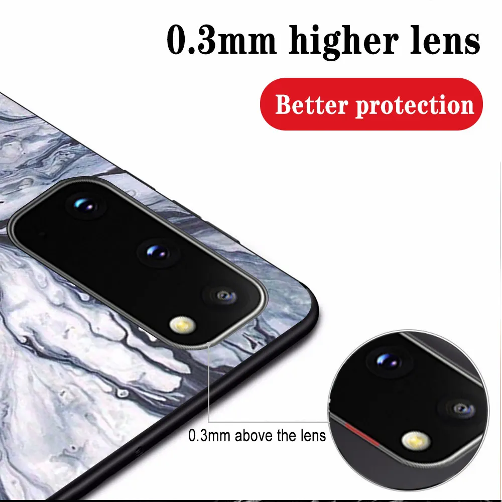 

Luxury Marble Phone Case For Samsung A51 A71 A50 A70 A20 A40 A20E S20 S10 S9 S8 S7 Edge Ultra Puls Note 10 9 8 Plus Black Cover