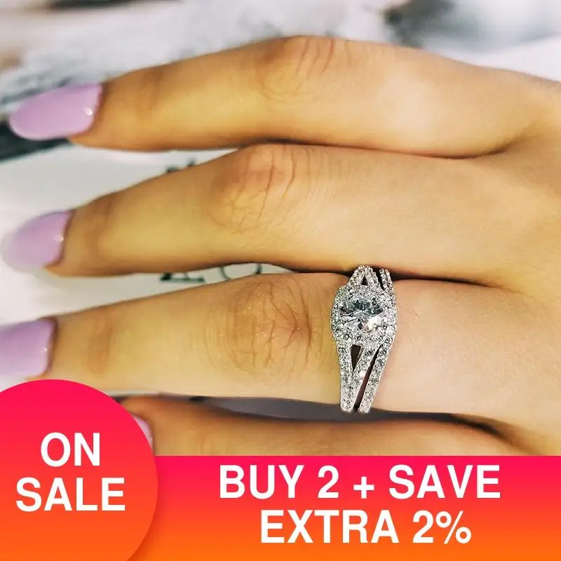 Moonso пара роскошные оригинальные кольца из стерлингового серебра 925 для женщин