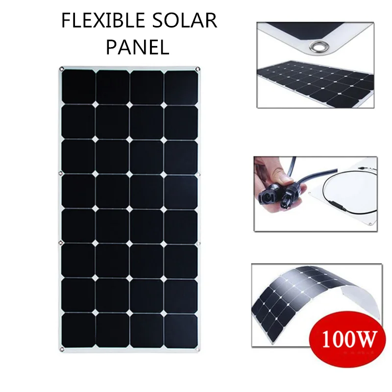 Складная Гибкая солнечная панель sunpower 100 Вт новейший дизайн 2019 | Электроника