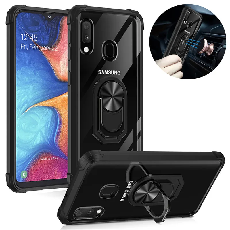 

For Samsung Galaxy A20E A10 E A20 S A30 A50 A70 A40 Armor Car Ring Magnet Case For A31 A41 A51 A71 A12 A32 A42 A52 A72 Cover