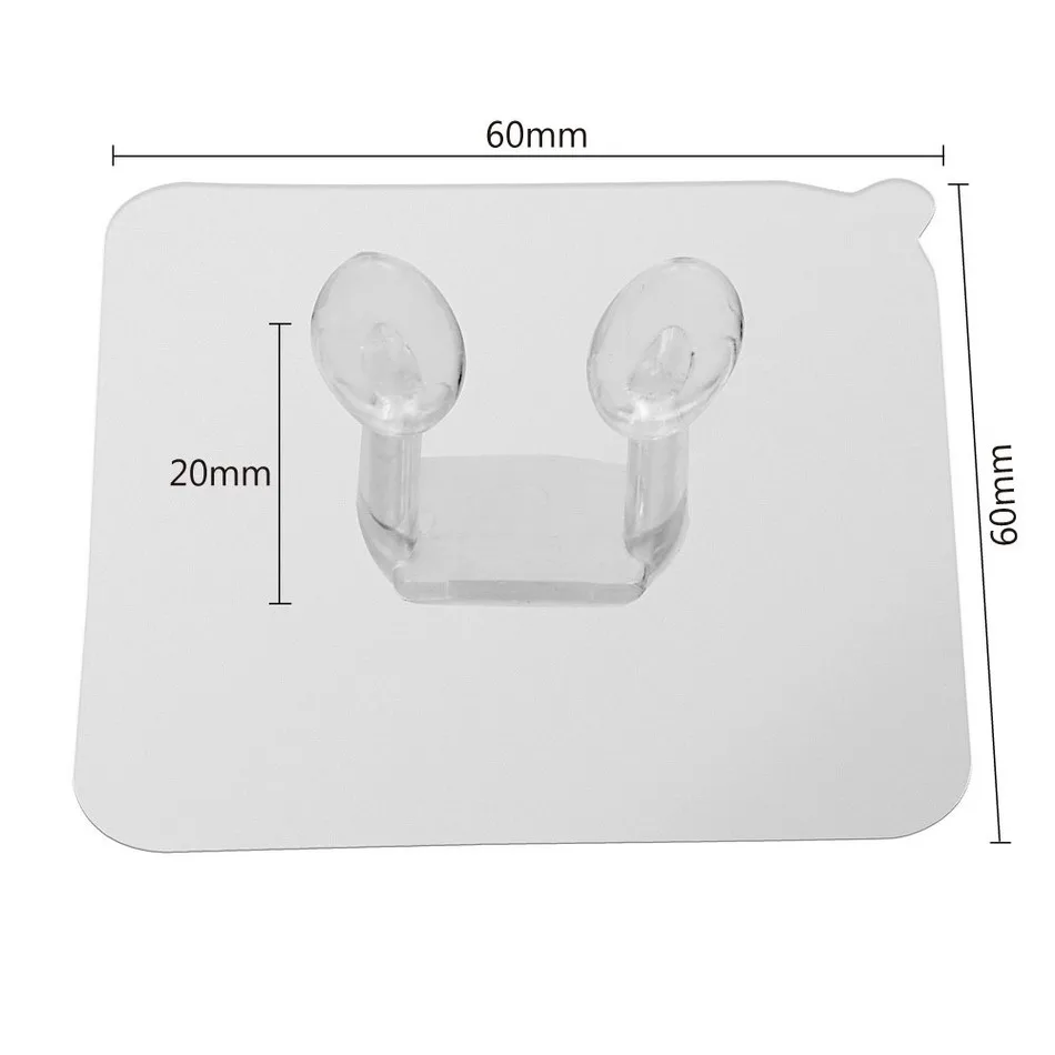 Настенный крючок без следов прозрачная вилка модная для спальни кухонный