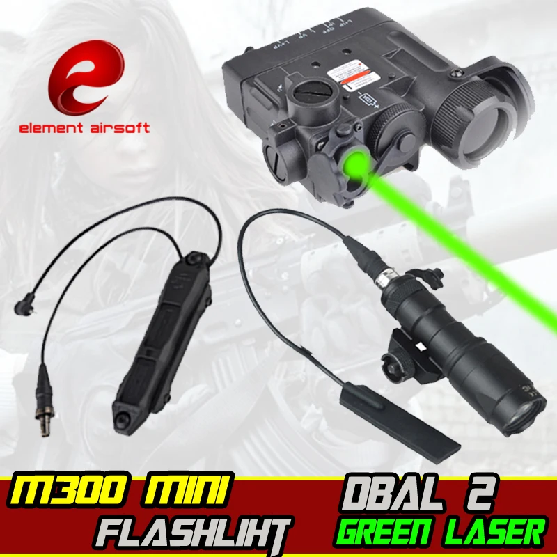 Element Airsoft surefir M300 мини охотничий Wapen светильник ИК зеленый лазерный dbal 2 двойной
