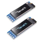 0,91 ''ЖК-дисплей IC DIY модуль OLED SSD1306 для Anduino 128x32 I2C Белый Синий DC 5V 0,91 дюйма 6Pin IIC для Raspberry Pi SMT32