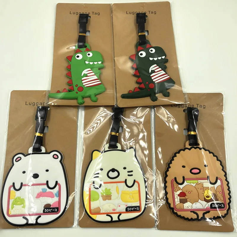 Новый маленький динозавр багажная бирка дорожные аксессуары силикагель чемодан