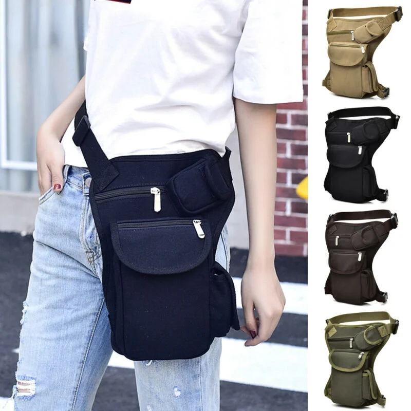 

2021 Newest Tactical Military Shoulder Waist Fanny Pack Pouch Bum Bag Camping Hiking Outdoor Tactical Multifunctional Leg Bag