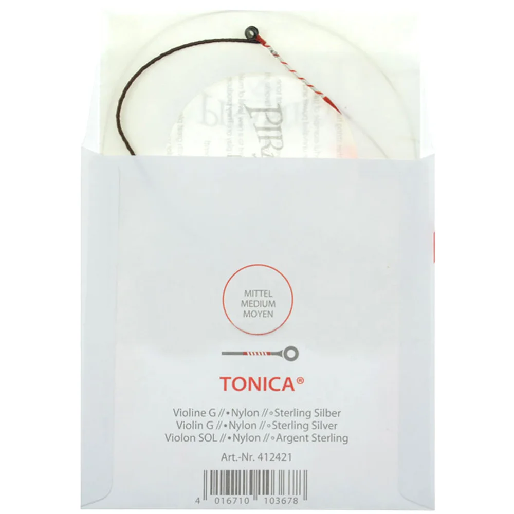 Полноразмерные немецкие струны Пирастро тоника для скрипки размер 4/4 с шариковым