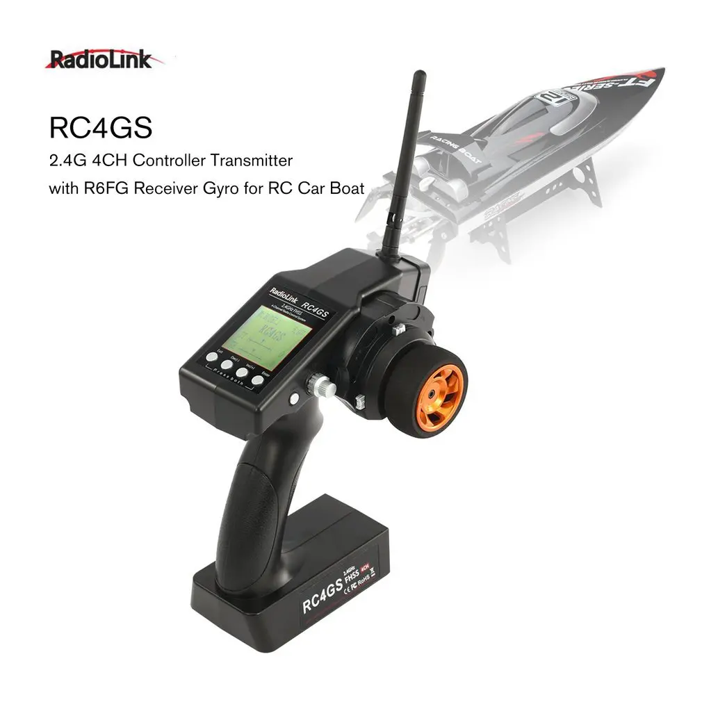 2019 RadioLink RC4GS 2 4G 4CH 400 м расстояние пульта дистанционного управления передатчик + R6Fg