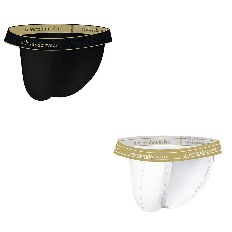 

2pcs Men's underwear new high-fork cotton comfortable breathable pure color trendy youth briefs