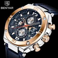 2020 benyar top brand luxury quartz leather watch mens sports watch precision timing mens waterproof watch autometic watch