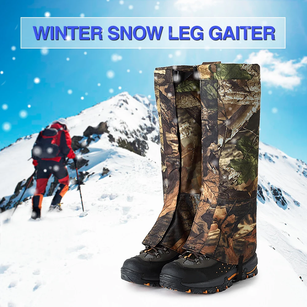 Камуфляжные Короткие Длинные Гетры зимние снежные гетры водонепроницаемый