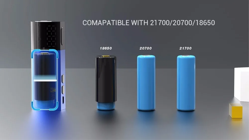 Подарочный Vape мод 100 Вт электронная сигарета Vaptio VEX коробка мод vape батарея 510 Распылитель с резьбой Подходит для аккумулятора 18650 аккумулятор 21700