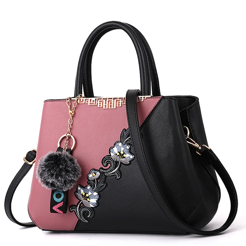 

Embroidered Messenger Bags Women Leather Handbags Bags for Women 2021 Sac a Main Ladies Hand Bag Female bag new