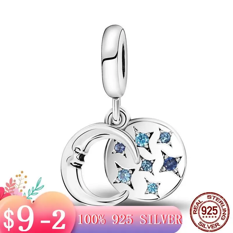 

Шарм-подвеска «звезда на Луну» из серебра 925 пробы для браслетов Pandora